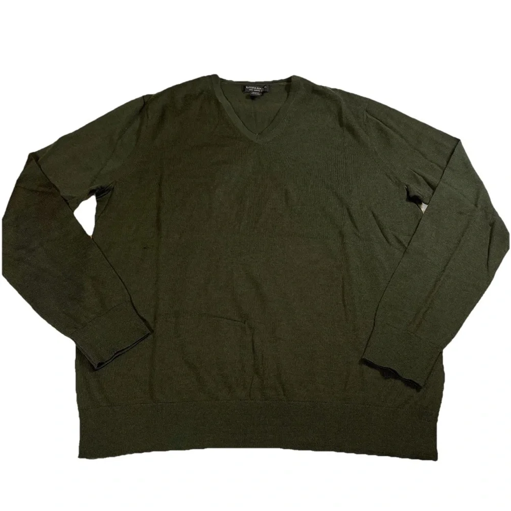 Banana Republic Men’s Wool Knit Sweater Layering Piece Preppy Minimalist Size‎ L